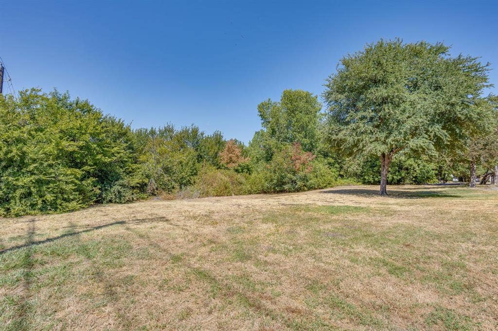 1415 E Belt Line Road, Carrollton, TX 75006 Expansive outdoor space featuring a large tree and mature perimeter greenery