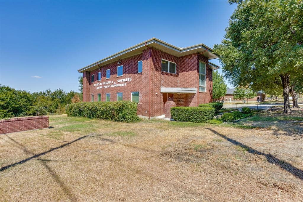 1415 E Belt Line Road, Carrollton, TX 75006 Brick exterior building with multiple windows and parking spaces