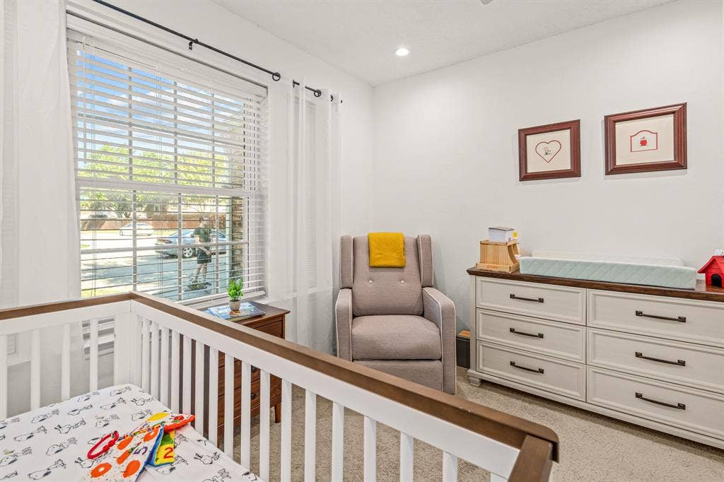 2054 Wanderlust Drive, Lewisville, TX 75067 secondary bedroom with Murphy bed.