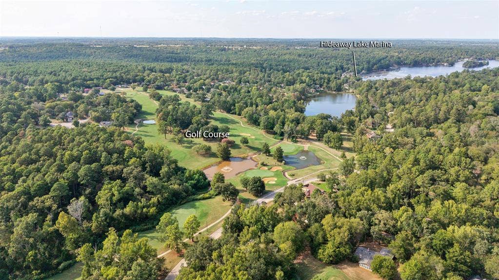 1551 E Tanglewood, Hideaway, TX 75771 Expansive tree canopy with a golf course and multiple water features