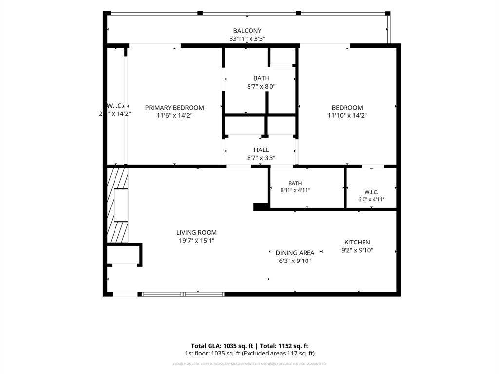 5934 Sandhurst Lane, #208, Dallas, TX 75206 Floor plan