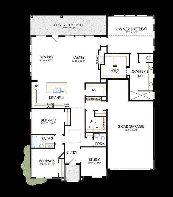 3421 Jersey Drive, Midlothian, TX 76065 Floor plan