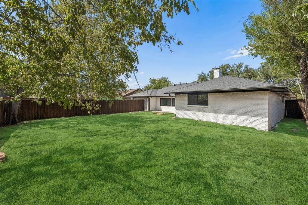 Large backyard