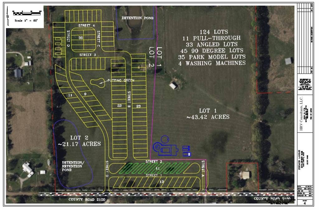 00 Tx-274 Highway, Kemp, TX 75143 Site Plan. Depicting the layout of Lots 1 and 2, including lot counts, types, and acreage for the property