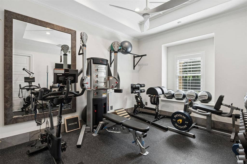 1500 Glenmeade Court, Keller, TX 76262 Downstairs bedroom is currently being used as a gym.