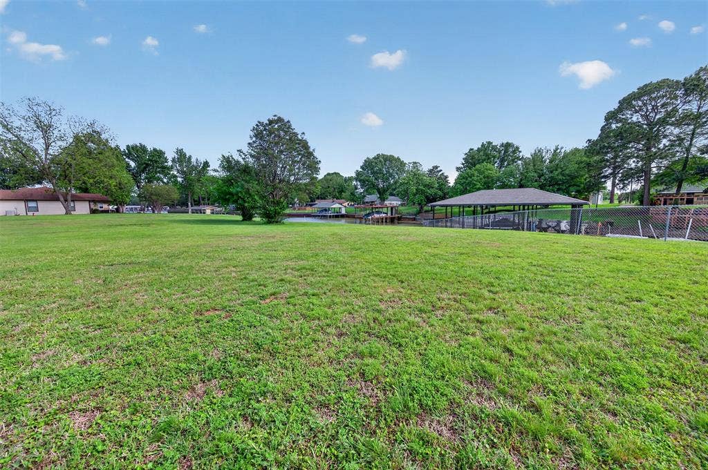 106 Snyder Ranch Road, Trinidad, TX 75163 Backyard with a view to the lake