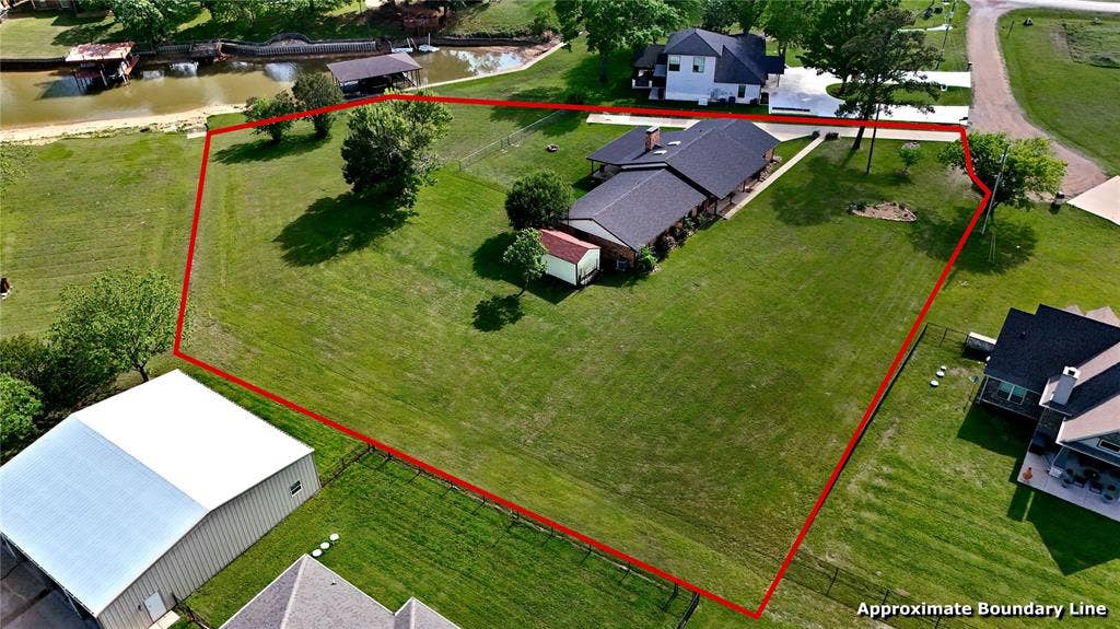 106 Snyder Ranch Road, Trinidad, TX 75163 Huge lot on situated on one of the canals of Cedar Creek Lake