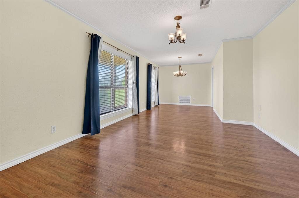 106 Snyder Ranch Road, Trinidad, TX 75163 Formal living/dining room combined room at the front of the home