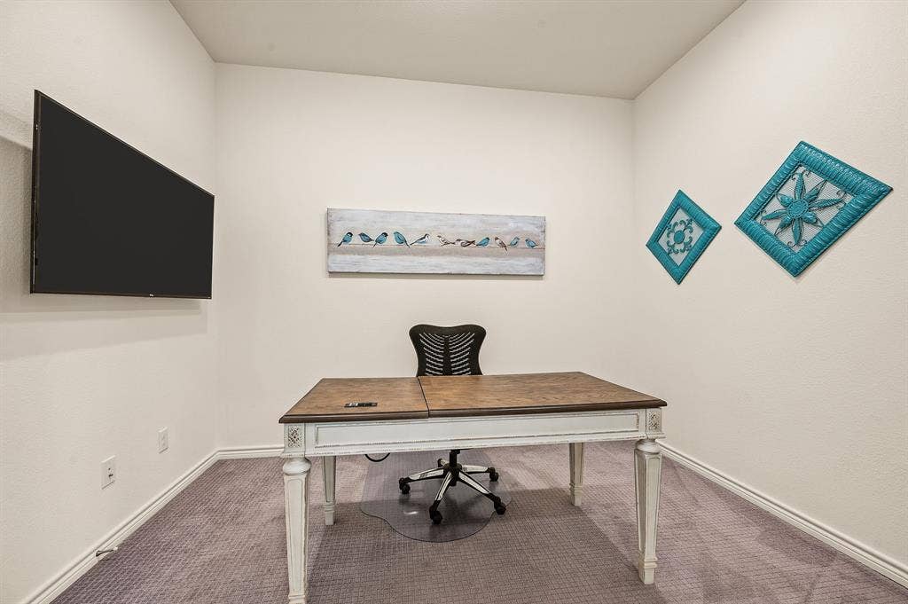 2900 Peekaboo Lane, Northlake, TX 76247 Wonderful designated office space that is quiet and spacious. This space also has another space that can be used for storage or as the current owners use it as an additional small office.