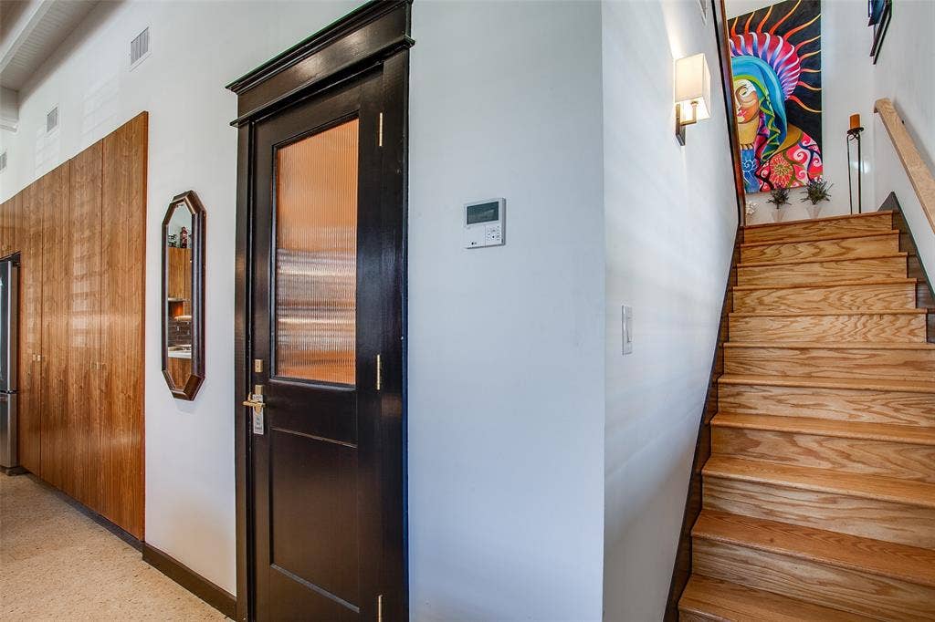Behind the Door is the Downstairs Half Bath
