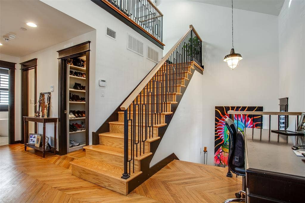 Staircase Leads to Upstairs Loft