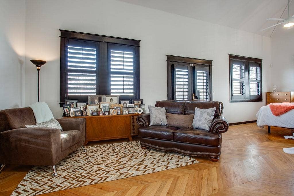 2nd Floor Living Room Opens to the Bedroom