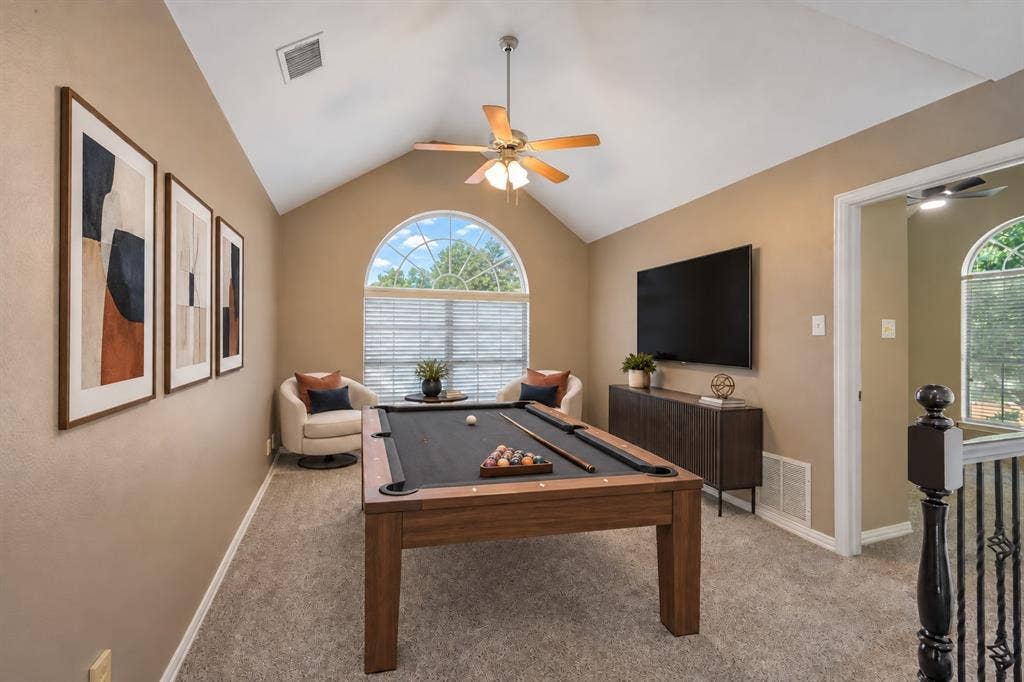 3912 Kimbrough Lane, Plano, TX 75025 Virtually staged gameroom