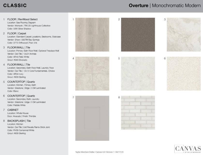 1408 Rose Mallow Road design selections! This home is currently under construction and selections are subject to change.
