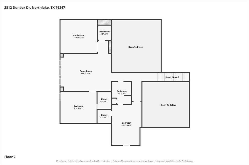 2812 Dunbar Drive, Northlake, TX 76247 Floor plan