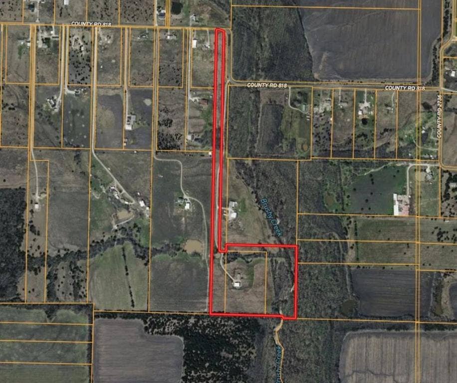 20132 County Road 818, Farmersville, TX 75442 Aerial Map. Illustrating the boundaries of the property and its relationship to surrounding parcels and roadways