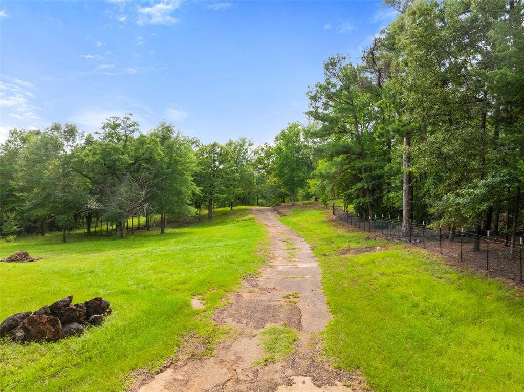 17379 County Road 318, Tyler, TX 75706 Driveway through grassy field