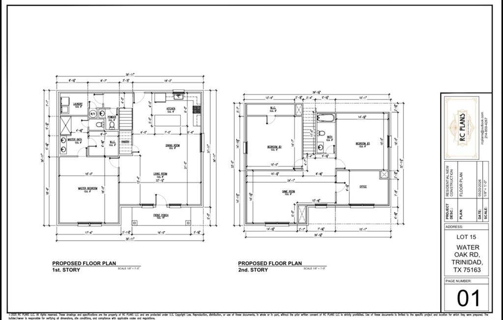 103 Water Oak Road, Trinidad, TX 75163 Floor plan
