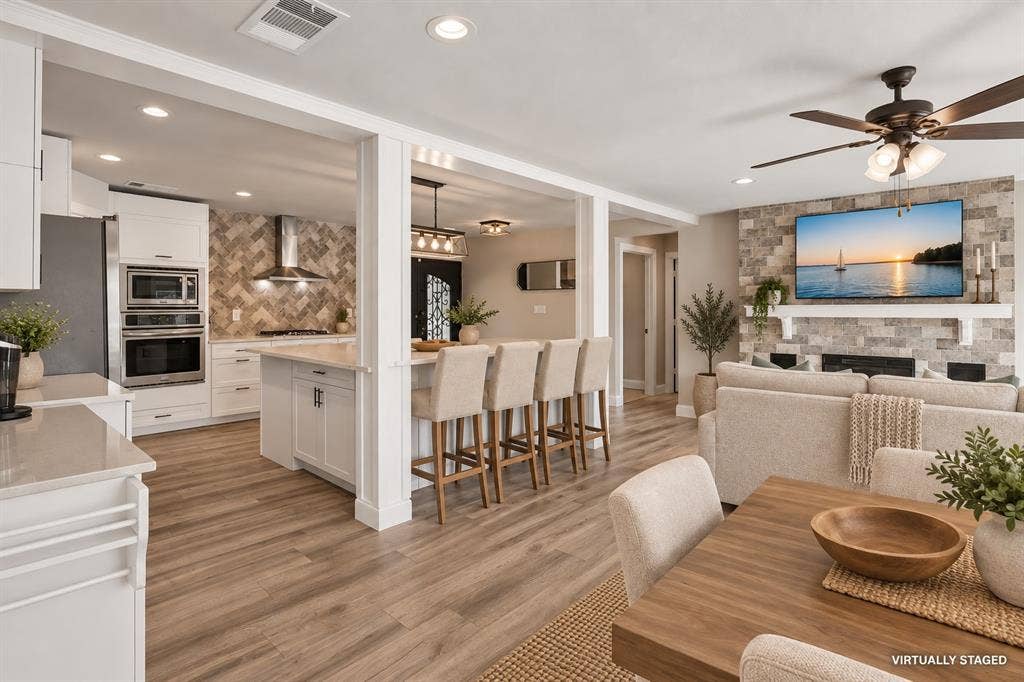 Open concept living so you never have to miss a beat.