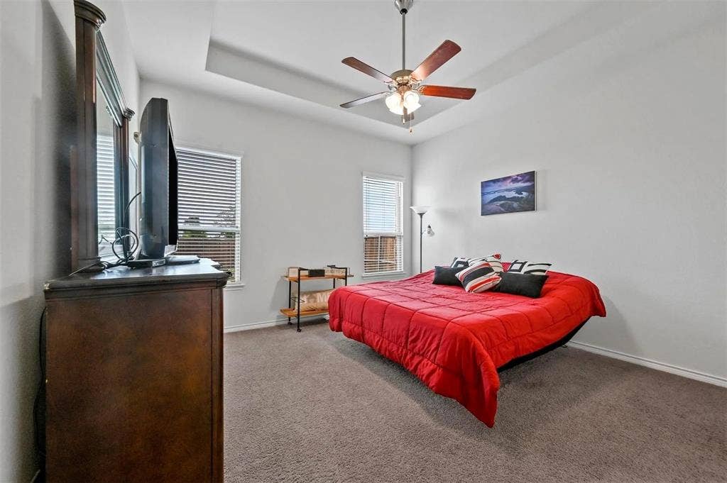 602 Brock Drive, Anna, TX 75409 Recessed ceiling with an integrated ceiling fan