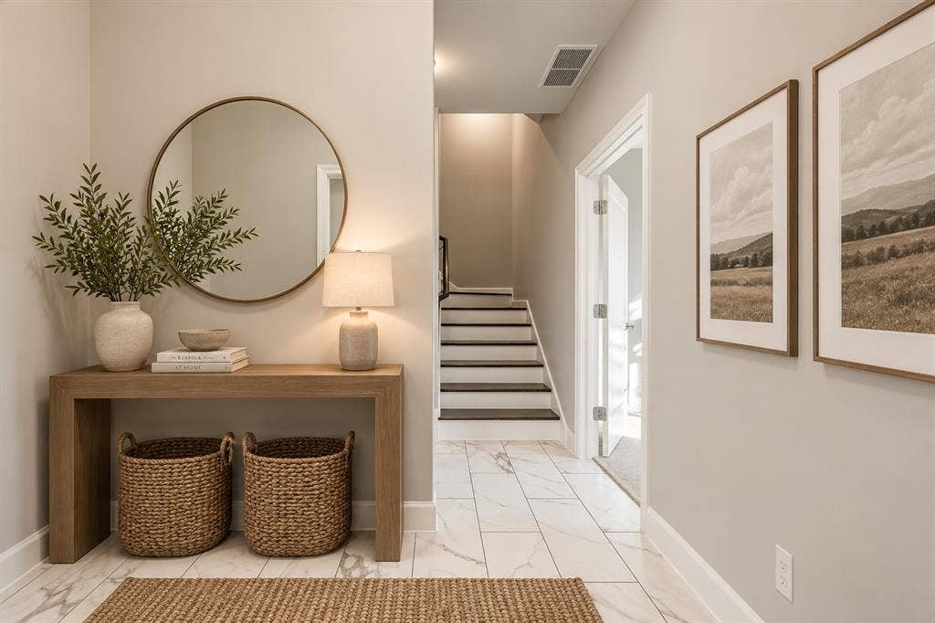 1801 Annex Avenue, #402, Dallas, TX 75204 Entry way virtually staged