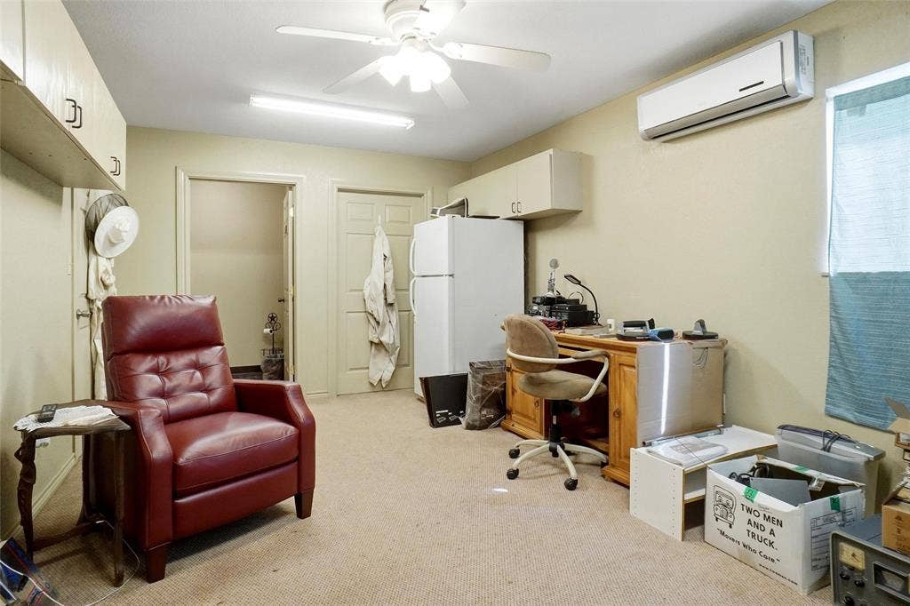 Living quarters/office area in the shop.