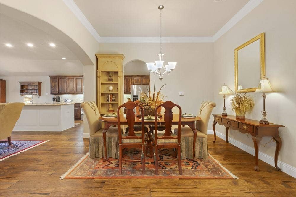 3712 Ann Arbor Lane, Denton, TX 76207 Formal dining area with access to kitchen and living area