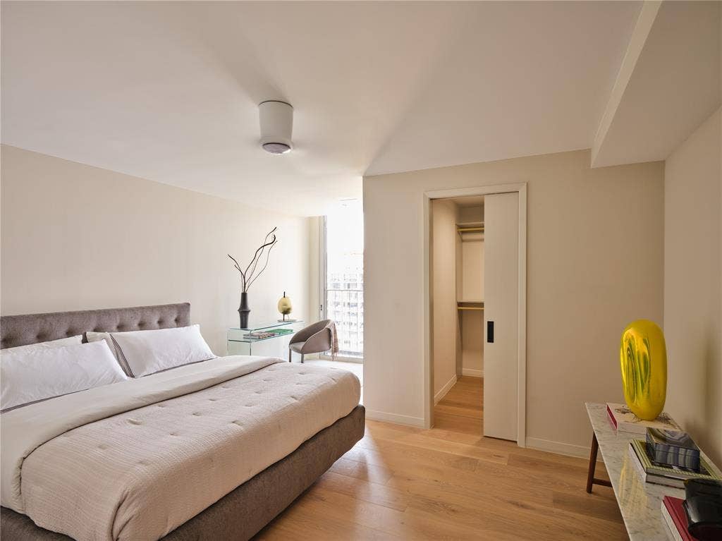 3310 Fairmount Street, #P3B, Dallas, TX 75201 Bedroom three has a walk-in closet and access to terrace.