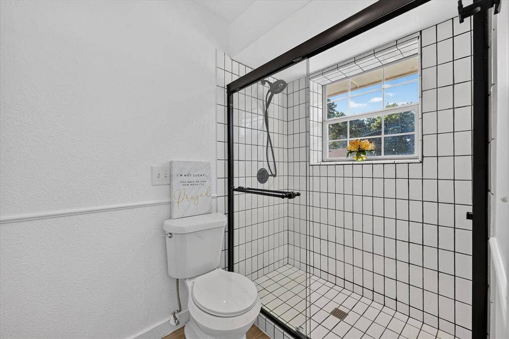 Is large enough to add more cabinet space for linens.