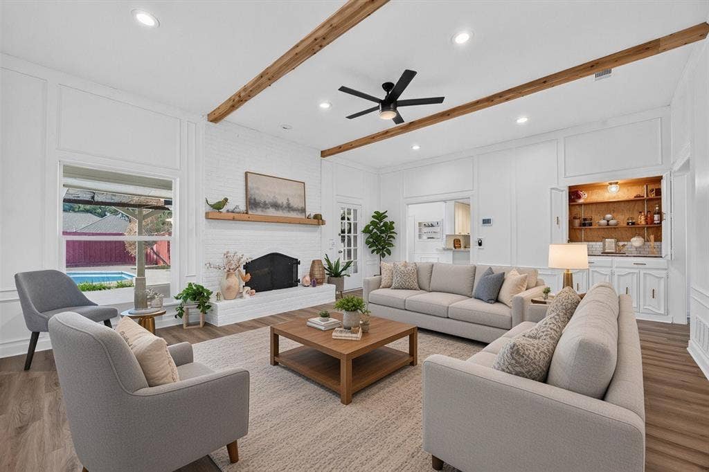 Used AI to furnish Living area