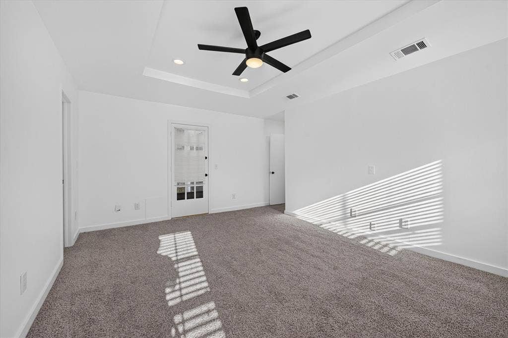 Original Master bedroom. It has a door that opens up into the Covered patio.