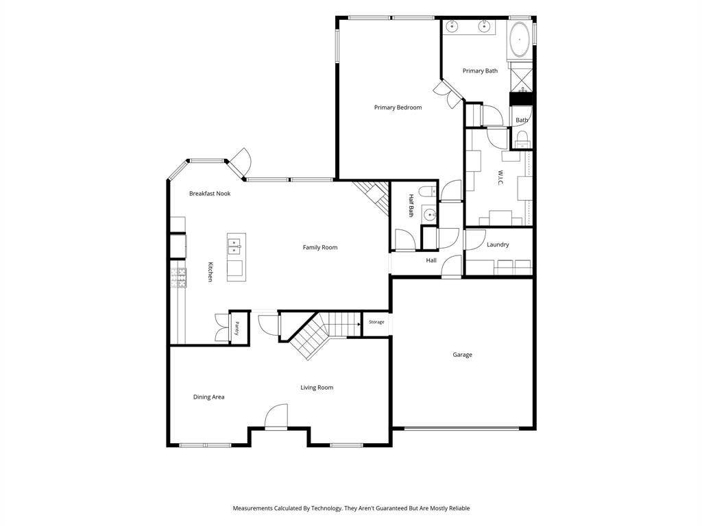 4600 Bonnywood Drive, Mesquite, TX 75150 First floor plan