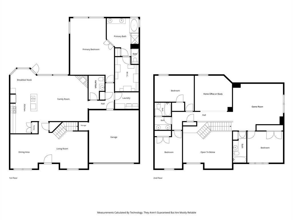 4600 Bonnywood Drive, Mesquite, TX 75150 First & second floor plans