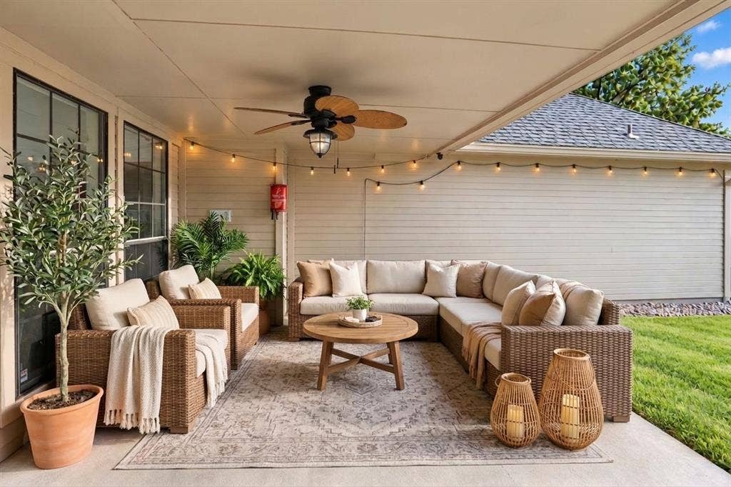 6309 Bradley Lane, Plano, TX 75023 Virtually staged patio
