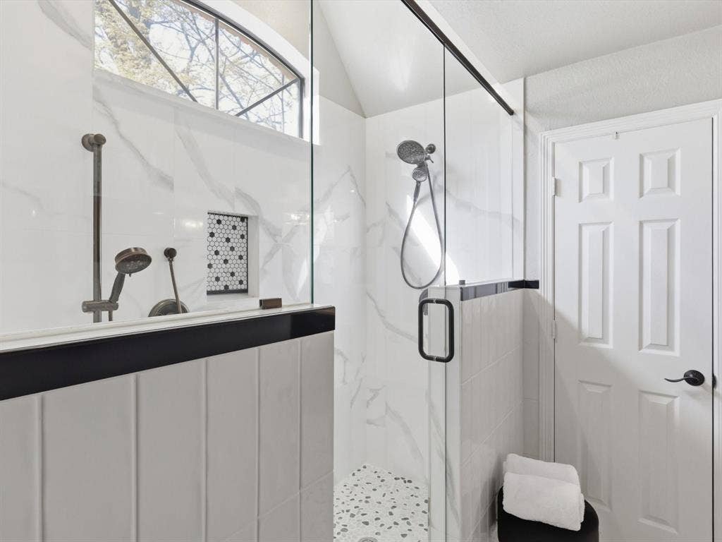 Large walk in shower