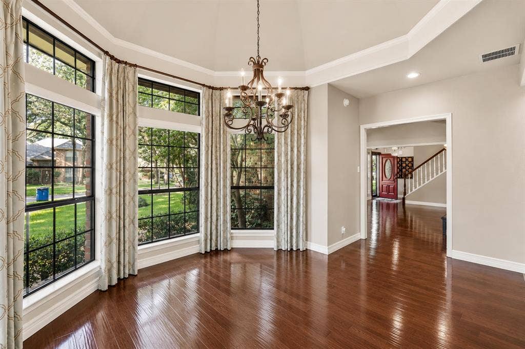 Enjoy the light from the gorgeous bay window