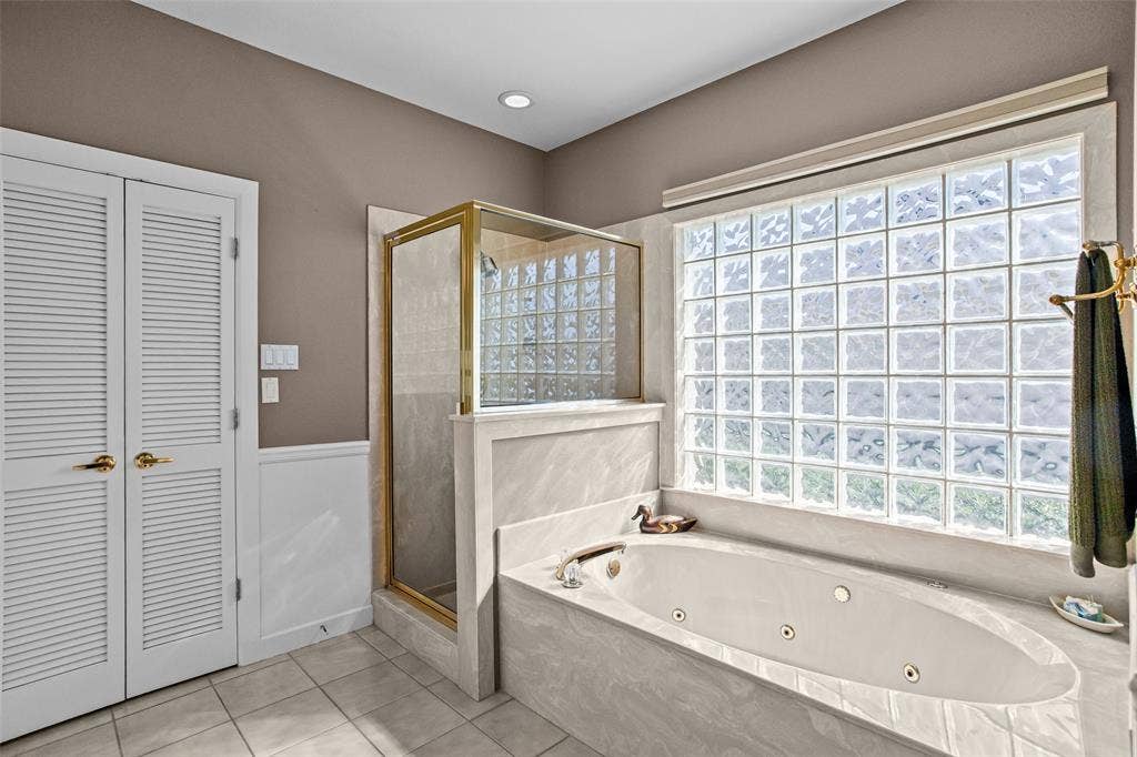 Primary bathroom.