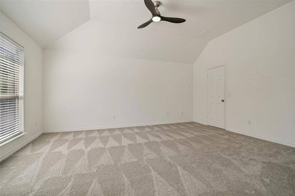 1516 Cedar Grove Court, Allen, TX 75002 Vaulted ceiling with an attached ceiling fan