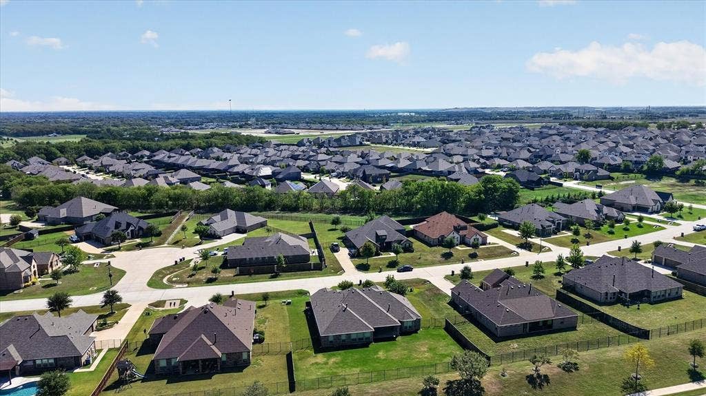 Residential neighborhood with established homes and landscaped properties