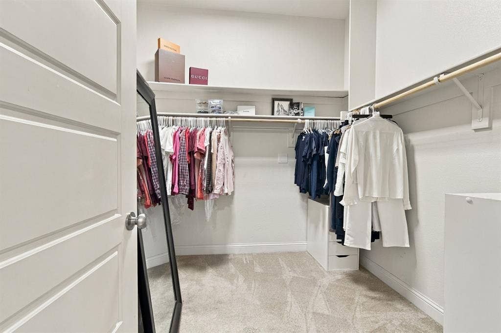 5620 Limestone Lane, Midlothian, TX 76065 One of the two closets in the primary bathroom