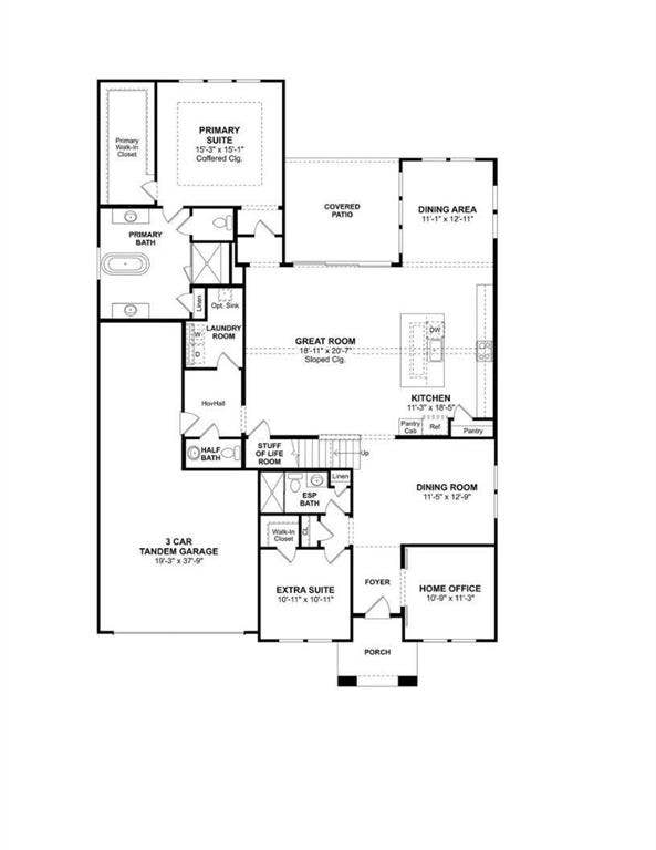 1411 Potenza Road, Fate, TX 75087 Floor plan