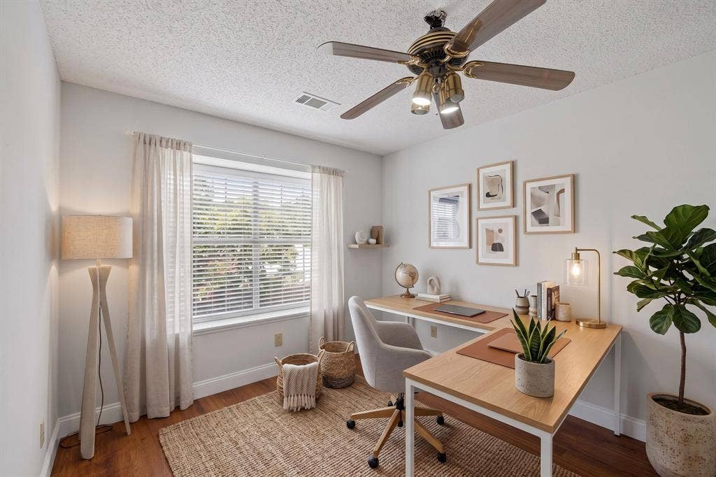 542 Clayton Street, Grand Prairie, TX 75052 Bedroom virtually staged as an office.