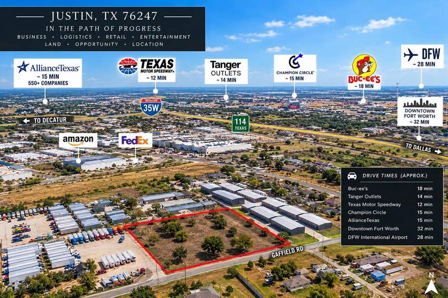 Property photo for 17326 Gaffield Road, Justin, TX