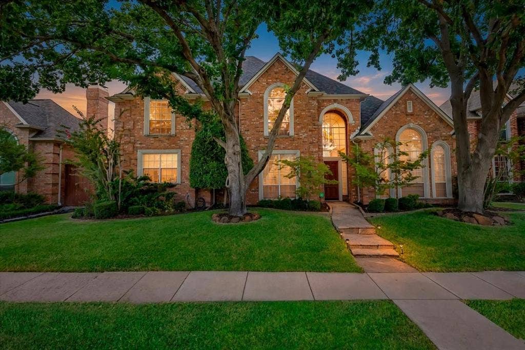 5111 Ambergate Lane, Dallas, TX 75287 Front of Home Twilight