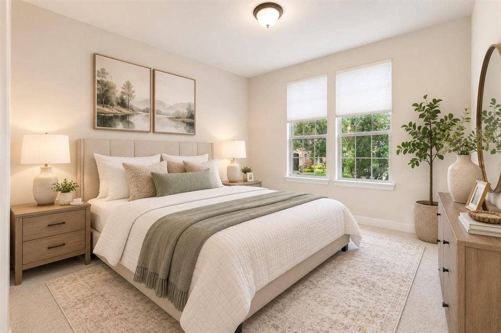 Virtually Staged - Secondary Bedroom Downstairs