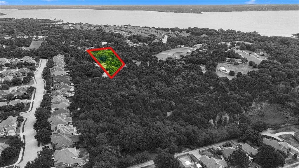 548 Dalrock Road, Rowlett, TX 75089 another aerial picture of the lot.