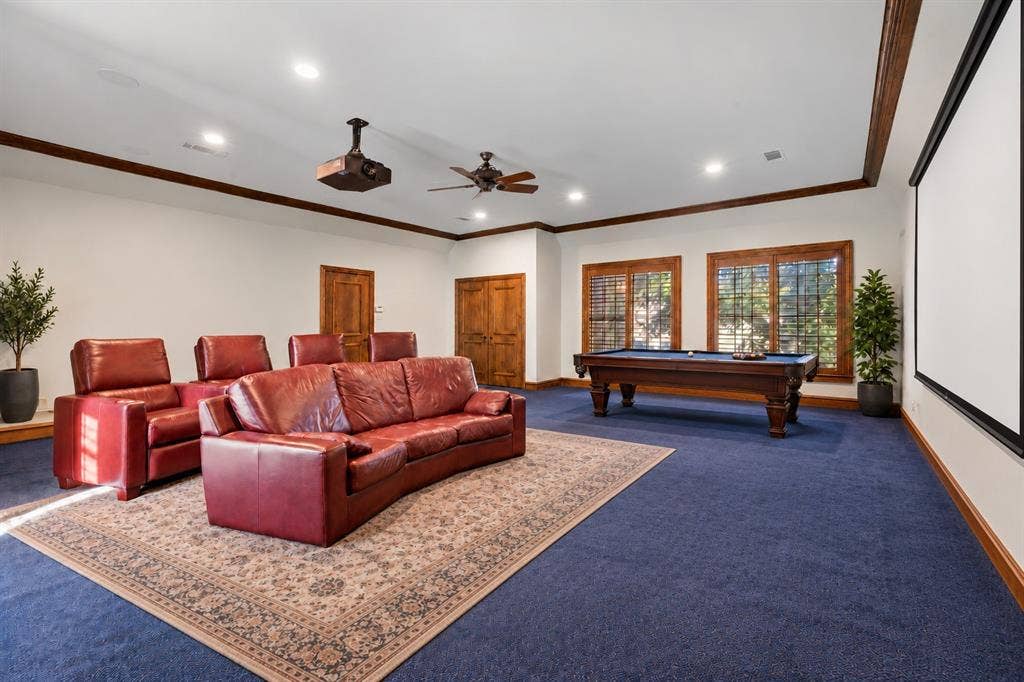 6406 Meadow Road, Dallas, TX 75230 Virtually staged media room
