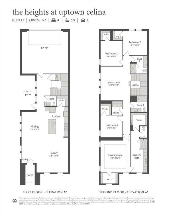 312 Callum Parkway, Celina, TX 75009 With a delightful open concept main floor and spacious bedrooms upstairs, our Giselle plan offers something for every member of the family!