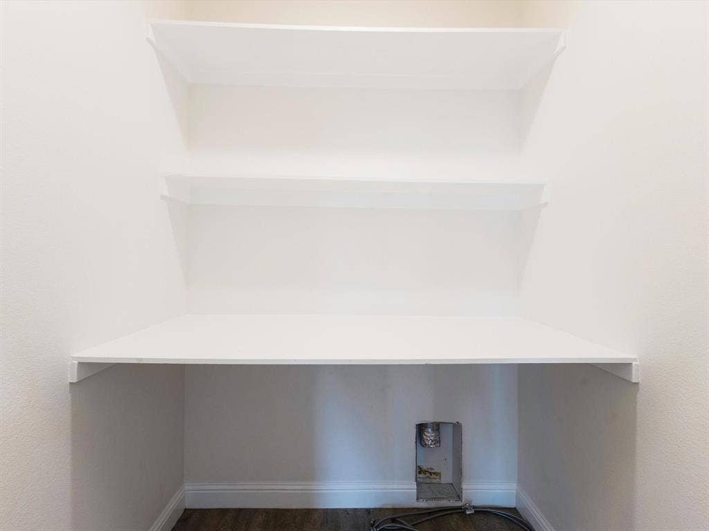 82 Indian Harbor Drive, Mabank, TX 75156 Built-in shelving with a flat white finish