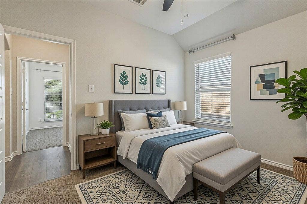 Virtually Staged Secondary Bedroom
